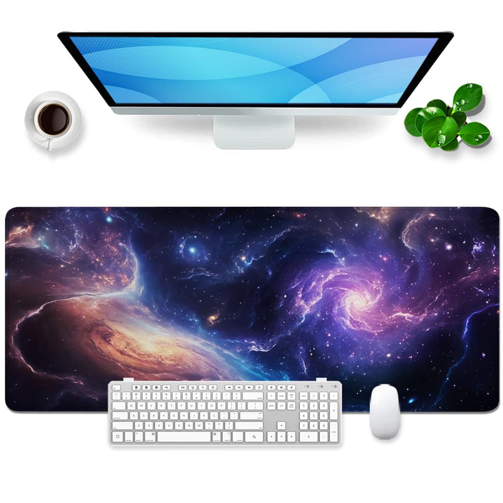 Mauspad Galaxie XL Gross Gaming Mauspad Lila Desk Pad Purple Mousepad Desk Mat Bürozubehör Schreibti