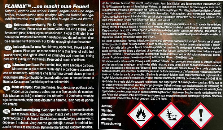 384x Kohleanzünder Kaminzünder Anzündwürfel Grillanzünder Kaminanzünder 8x 48er Ofenanzünder Feueran