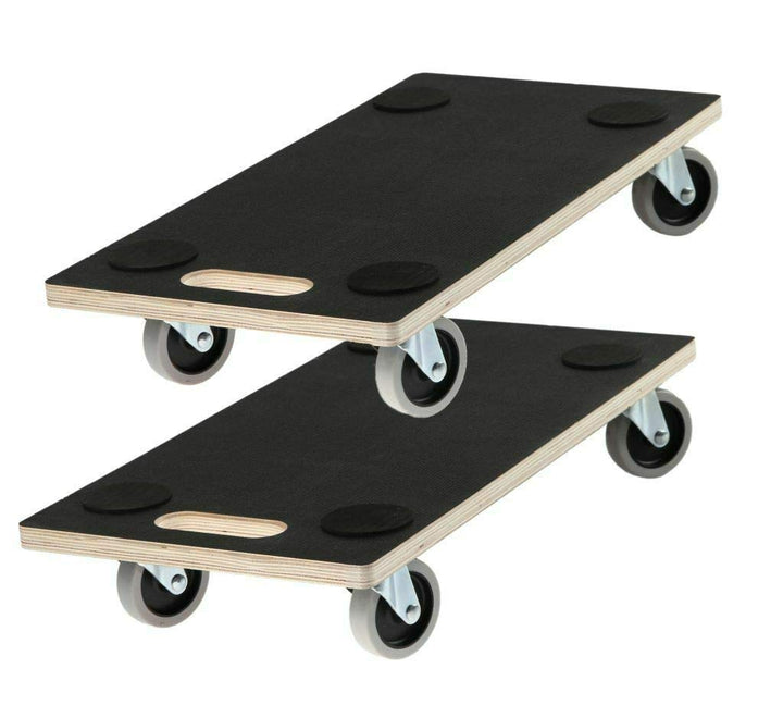 SWV 400070 (2Stück) Rollbrett Siebdruck + TPE Transportroller Möbelroller 200 kg