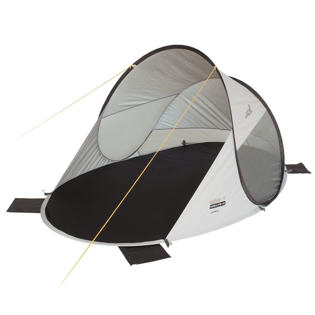 High Peak Unisex – Erwachsene Calobra 80 Strandmuscheln, Aluminium-dunkelgrau, 200x120x90cm
