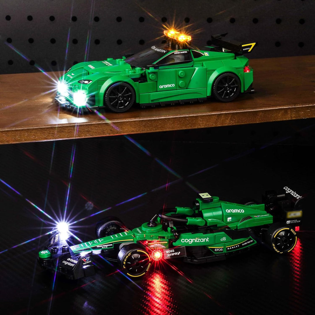 Led Licht Set für Lego Aston Martin Safety Car & AMR23 (Kein Lego), Dekorationsbeleuchtungsset für L