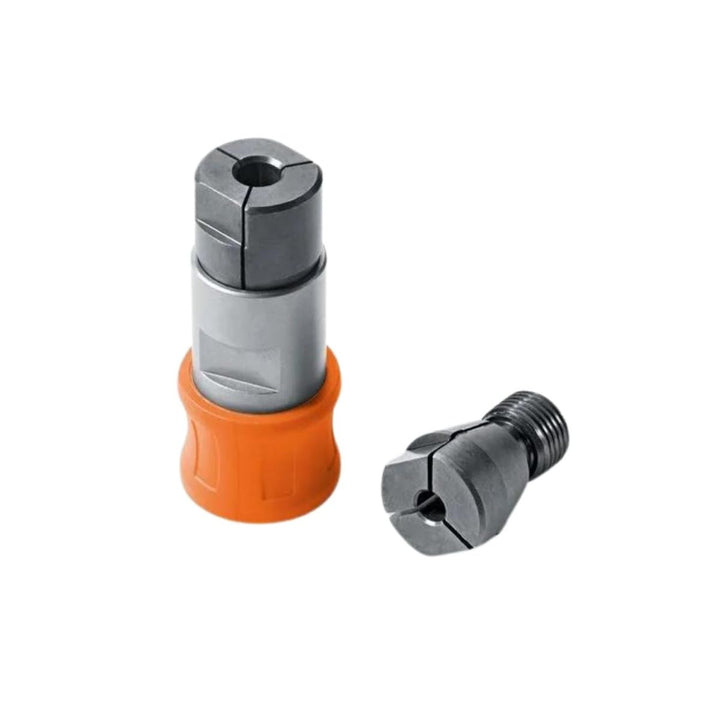FEIN Gewindebohr-Adapter mit 2 Spannzangen zum Schneiden von Gewindegrössen M4 / M5 / M6 / M8. Kompa