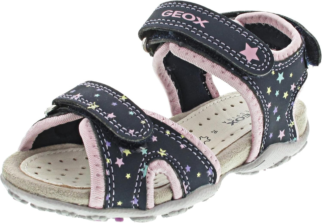 Geox Mädchen Jr Roxanne B Sandalen 29 EU Navy Pink, 29 EU Navy Pink