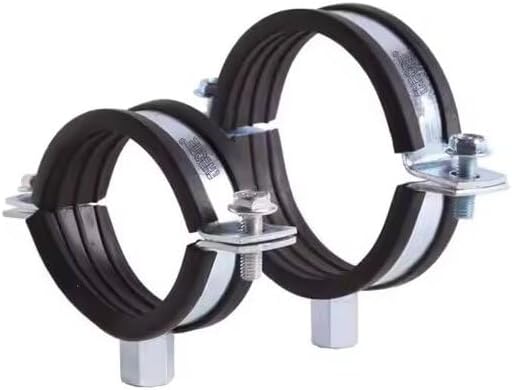 20-112mm Schraubrohrschelle verzinkt mit Gummieinlage Zweischraubenschelle 81-86 mm 10 Stück, 81-86