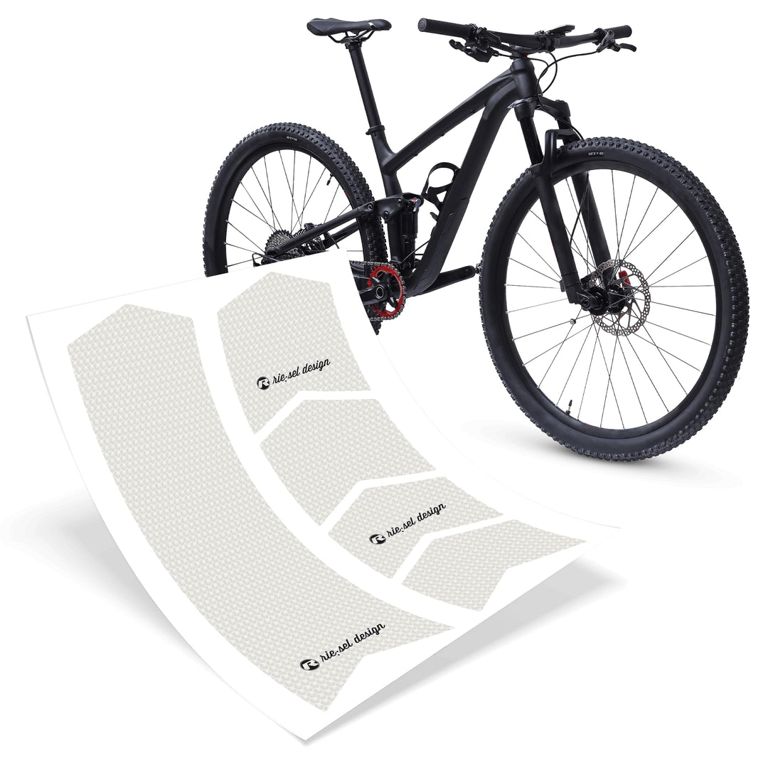 Riesel Design® Frame:Tape 3000 Fahrrad Rahmenschutz - Stylische Fahrrad Schutzfolie/Selbstklebende F