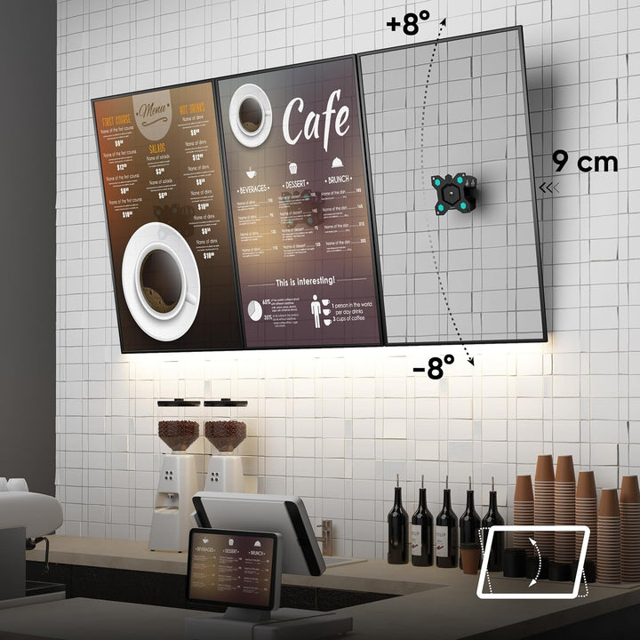 ONKRON TV Wandhalterung schwenkbar für 10-35 Zoll Bildschirm bis zu 20 kg, TV Halterung 360 Grad dre