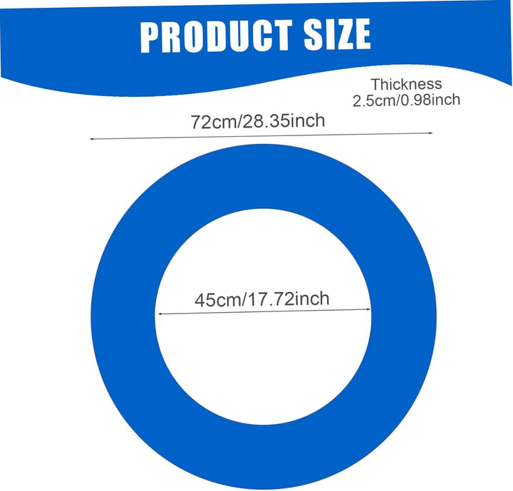 Jorzer Dartboard -Surround Eva Round Darts Board Surround Ring Schutzbrett Backbrett abnehmbare Blau