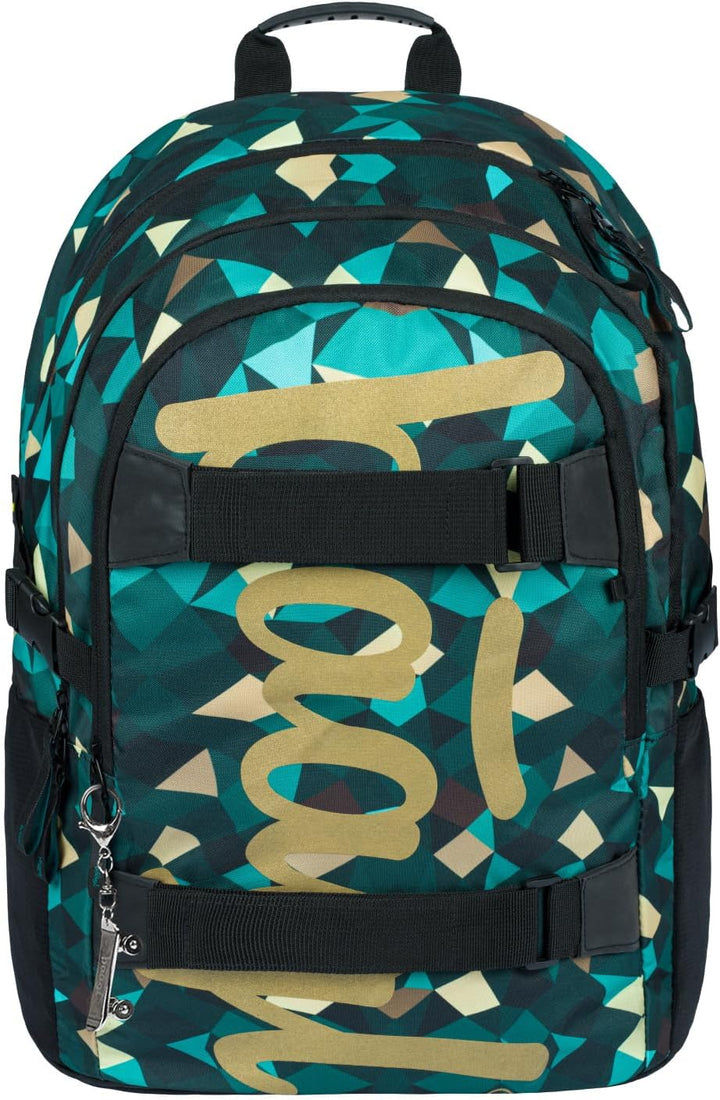 Baagl Schulrucksack Set Jungen Mädchen 3 Teilig, Schultasche ab 3. Klasse, Grundschule Ranzen mit Br