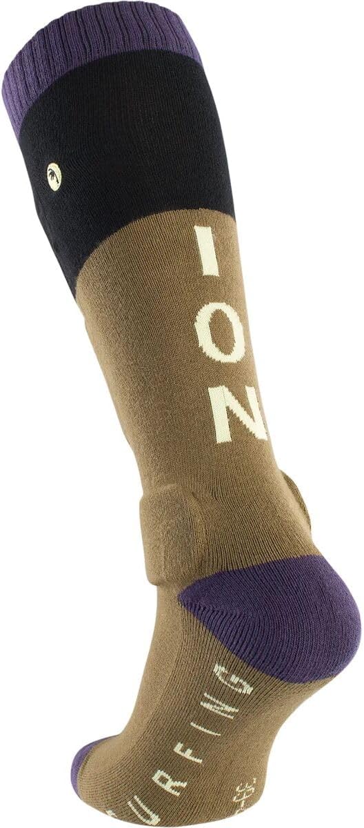 Ion BD-Sock Fahrrad Schienbein Protektorensocken mud grün/lila 2024 Braun 35-38, Braun 35-38