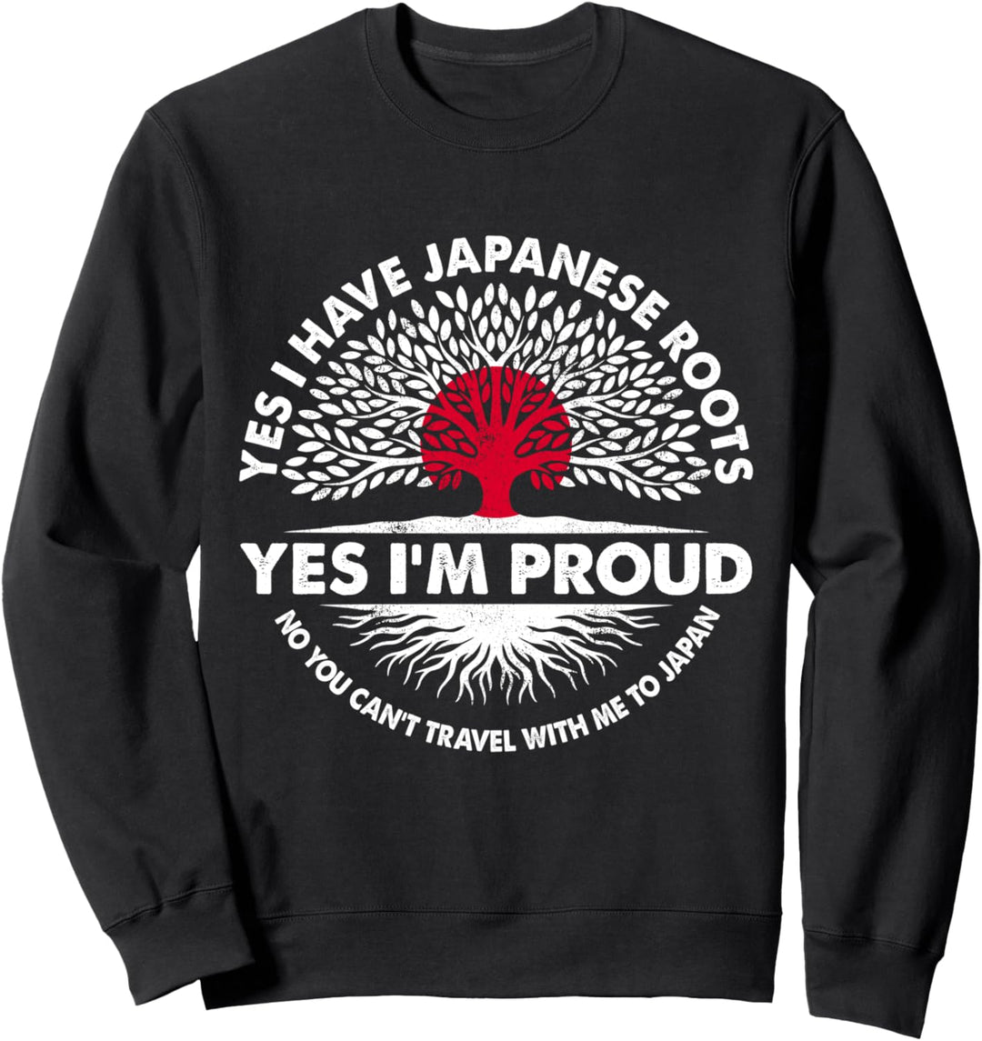 Japanische Wurzeln, japanisches Erbe, stolze Japanische Flagge Sweatshirt