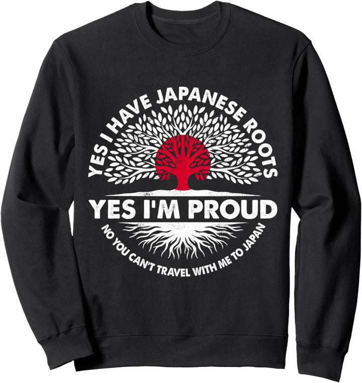 Japanische Wurzeln, japanisches Erbe, stolze Japanische Flagge Sweatshirt