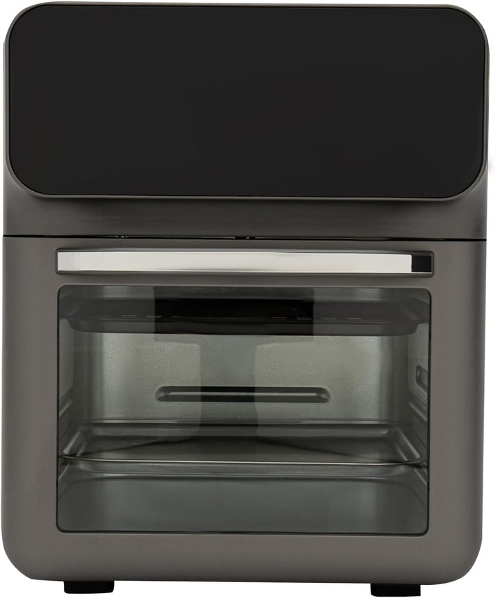 13 L Elektrobackofen, 1350W Mini-Backofen mit LCD-Touchscreen & Timer, Multifunktionsofen 2 Einschub