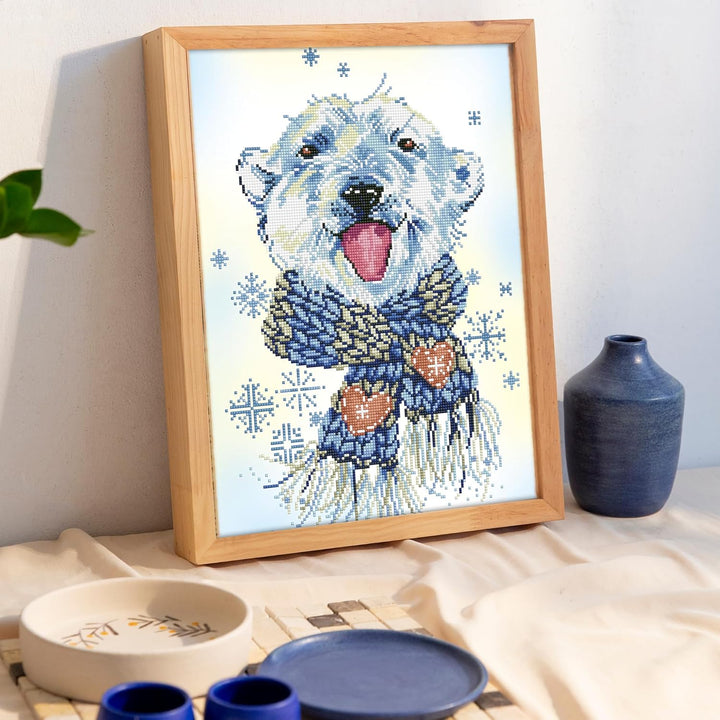 Diamond Dotz DD9-042 Polar Dude, ca. 37 x 51,5 cm gross, Diamond Painting, Malen mit Diamanten, funk