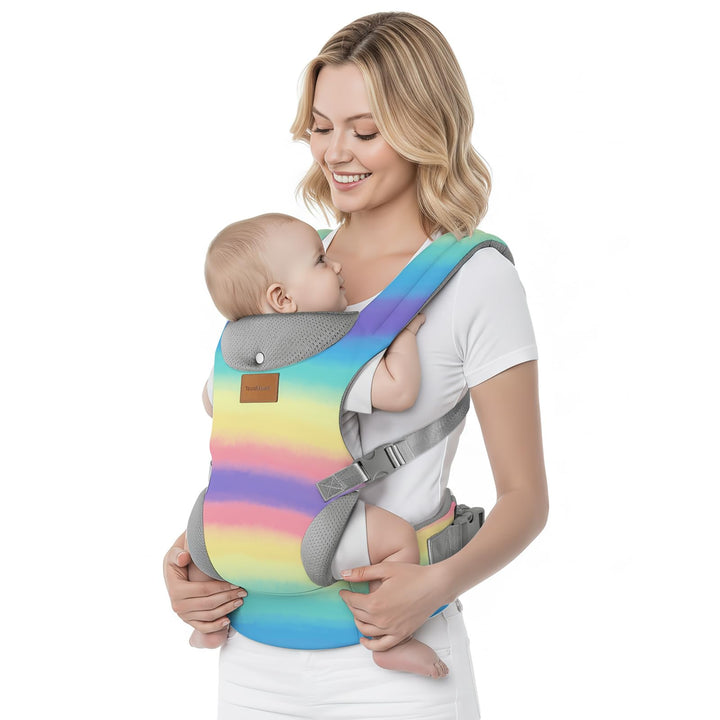 Babytrage Neugeborene ab Geburt,Ergonomische Gemütlich und leichtgewichtig Baby tragetuch mit Nacken