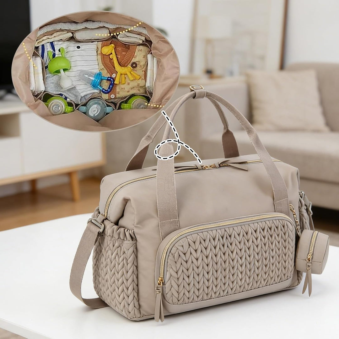 FARYODI Baby Wickeltaschen, Multifunktionale Wickeltasche für Mütter, Grosse Windeltasche mit verste
