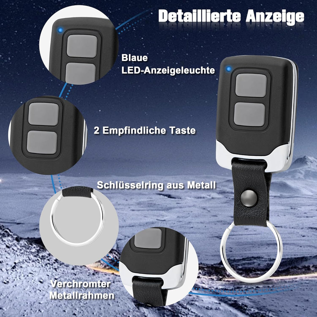 pepape 2 Stück für Entrematic EA433 2KS, EA 433 2KM, RCU 433-2K, RCU 433-4K | Kompatibel mit Normsta