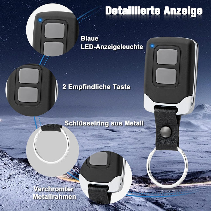 pepape 2 Stück für Entrematic EA433 2KS, EA 433 2KM, RCU 433-2K, RCU 433-4K | Kompatibel mit Normsta