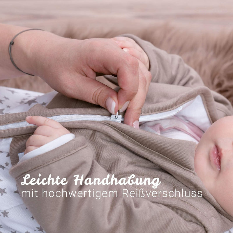 Gesslein 772195 Bubou Babyschlafsack mit abnehmbaren Ärmeln: Temperaturregulierender Ganzjahreschlaf