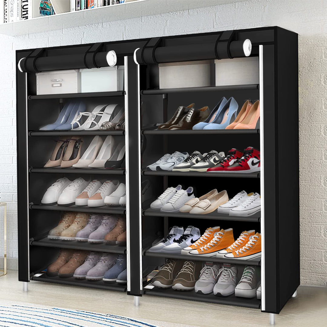 LANTUS Schuhschrank, Schuhregal, wasserdicht, 7 Schichten, für 36 Paar Schuhe, Schrank aus Stoff, Sc