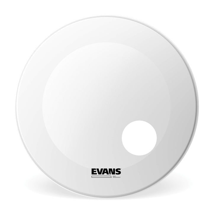 Evans BD24RGCW Resonanzfell für Bassdrum 60,9 cm (24 Zoll) Loch 12,7 cm (5 Zoll) weiss 24 inch, 24 i