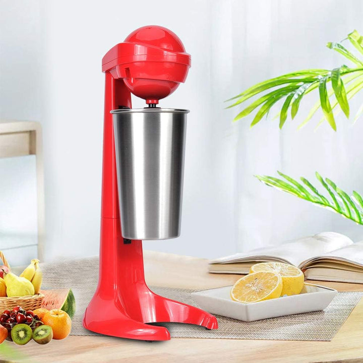 Doppelkopf-Milchshake machen und trinken Mixer Elektrische Milchshake-Maschine Kaffeemilch-Mixer für