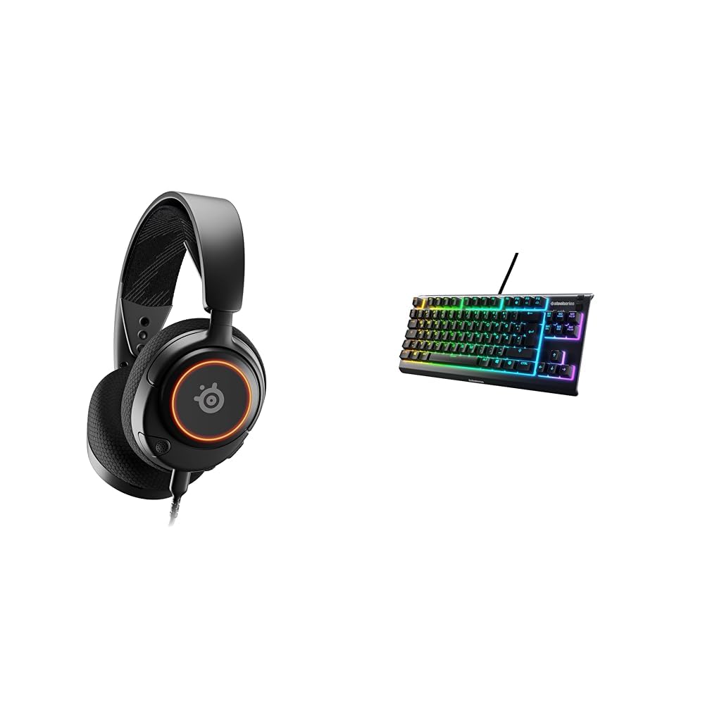SteelSeries Arctis Nova 3 - Multi-System Gaming-Headset – Hi-Fi-Treiber & Apex 3 TKL - RGB Gaming-Ta