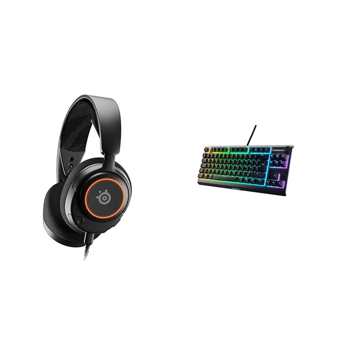 SteelSeries Arctis Nova 3 - Multi-System Gaming-Headset – Hi-Fi-Treiber & Apex 3 TKL - RGB Gaming-Ta