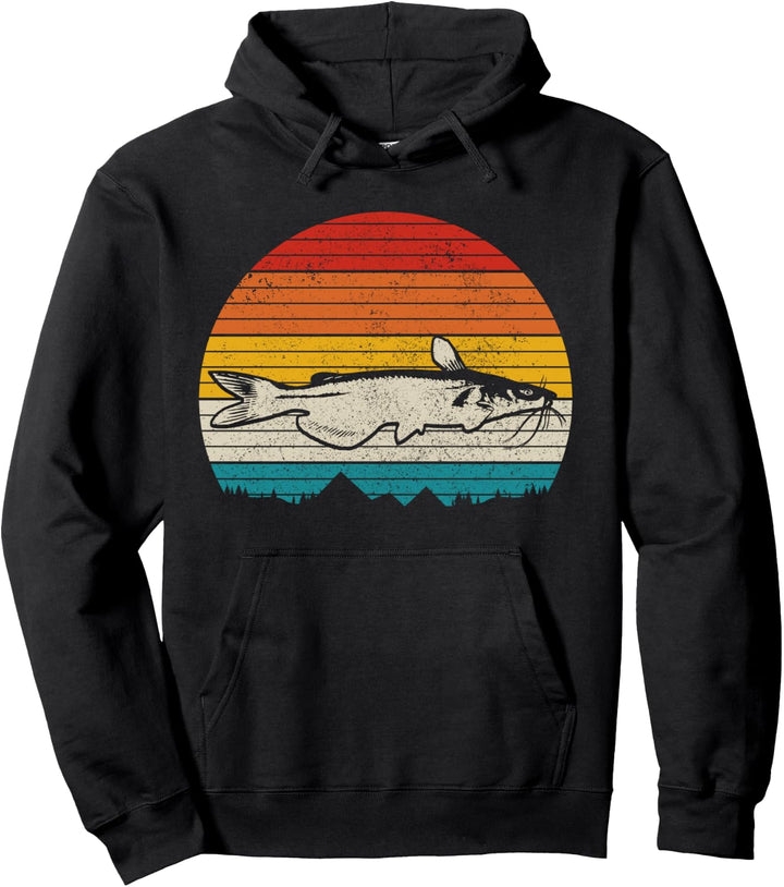 Wels Vintage Catfishing Flathead Kanal Angeln Männer Pullover Hoodie