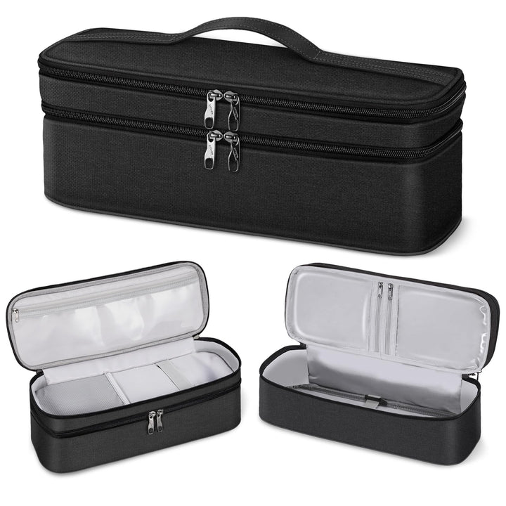 SITHON Reise Tasche für Revlon Salon One-Step Volumiser, Doppellagige Tragetasche für Dyson Airwrap,