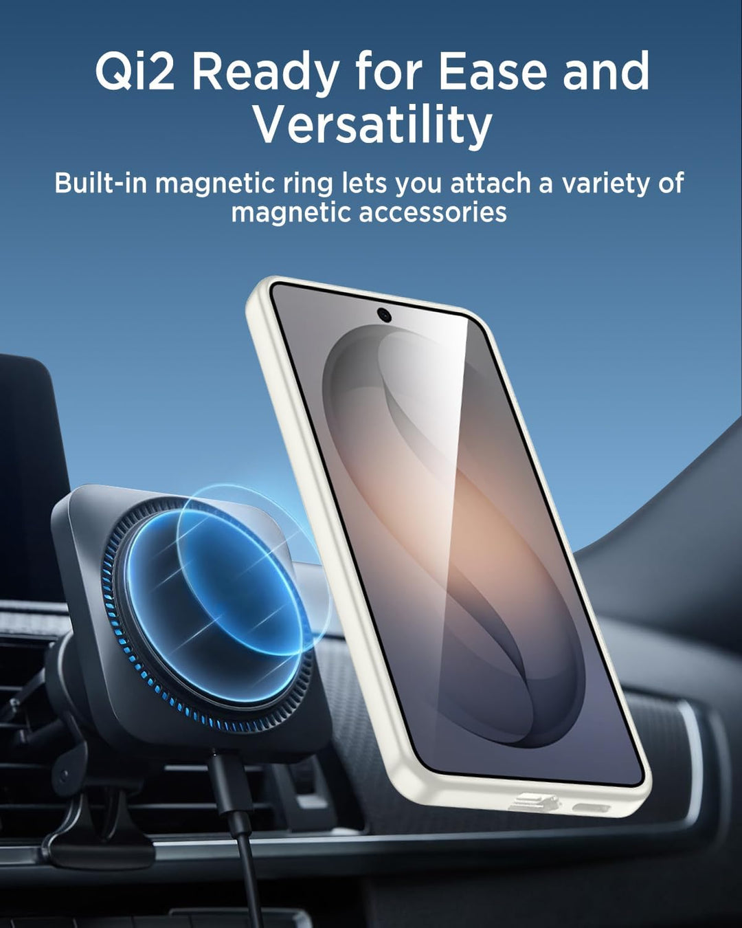Miimall Magnetische Hülle Kompatibel mit Samsung Galaxy S26 Ultra Hülle Ultradünn 2026, PC+TPU Stoss