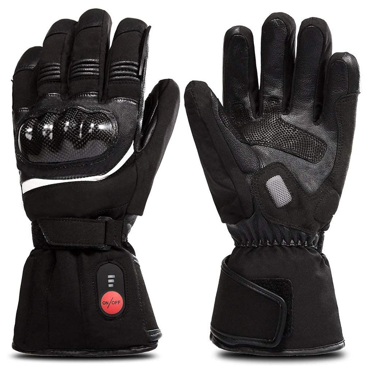 SAVIOR HEAT Beheizte Handschuhe für Herren und Damen, Palm Lederhandschuhe für Winterski und Eislauf
