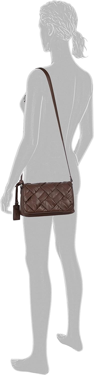 camel active Damen Gabor Bags Bridget Umhängetasche Umschlagtasche Klein Schwarz Nougat, Nougat