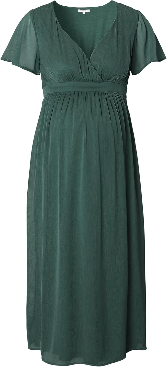 Noppies Damen Amelie Maxi Dress Ss Kleid XXL Pine, XXL Pine