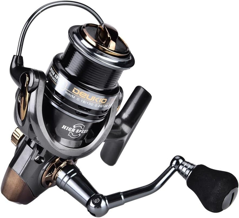 Angelausrüstung, DEUKIO Hochgeschwindigkeits-Meeresrolle 7.1: 1 Match Spool Spinning Reel für Quick