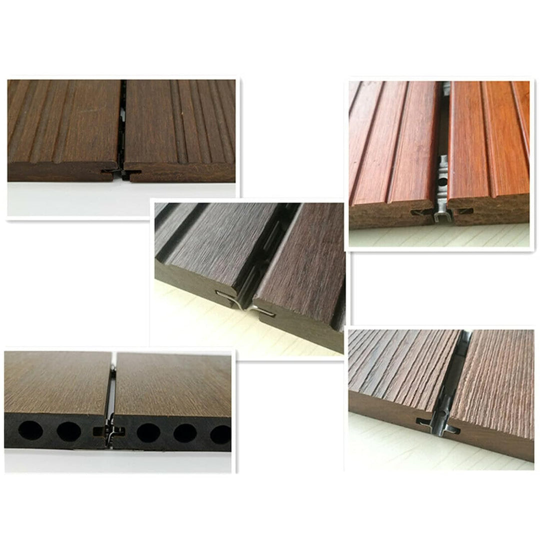 100 Stück Edelstahl Clips Terrassenclips Schrauben Befestigungs Clips WPC Dielen Befestigungsclips 8