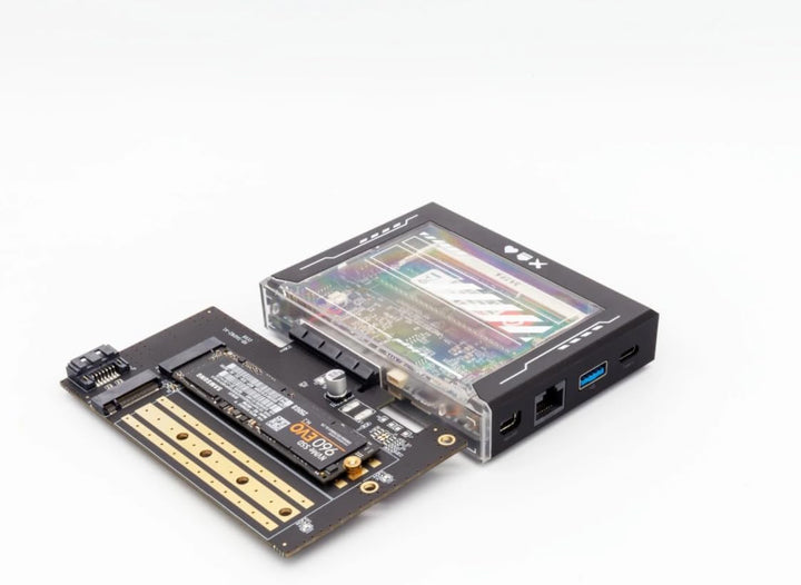 ZimaBoard Dual M.2 NVME SSD Adapterkarte 32 Gbps M Key PCIe 4.0 x4 Adapter für ZimaBoard Server, Des