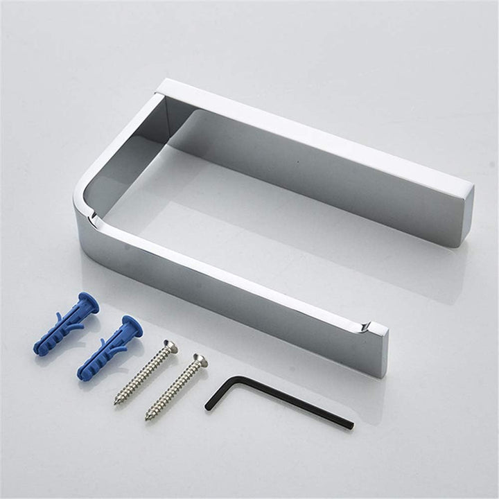 Flybath Toilettenpapierhalter Ohne Deckel Massiver Messing Vierkant Bad WC Rollenhalter Wandmontage