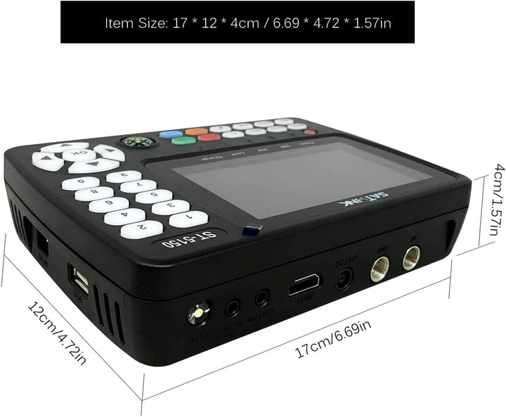 VISLONE Satelliten Finder, ST-5150 DVB-S2 / T2 / C COMBO Satelliten-TV-Signalfinder Digitaler Handsi