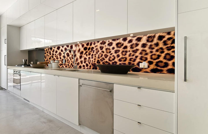DIMEX Küchenrückwand Folie selbstklebend LEOPARDENFELL | Klebefolie - Dekofolie - Spritzschutz für K