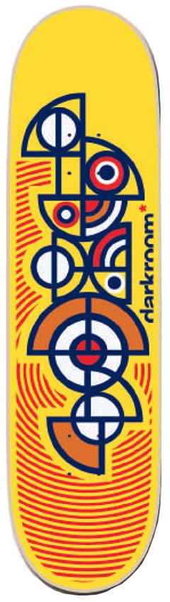 Deck Gigahertz Skateboard, Gelb, 8,25 x 32 cm