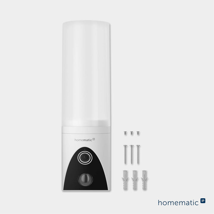 Homematic IP Aussenlichtkamera, Smart Home, Überwachungskamera für den Aussenbereich mit AI Bewegung