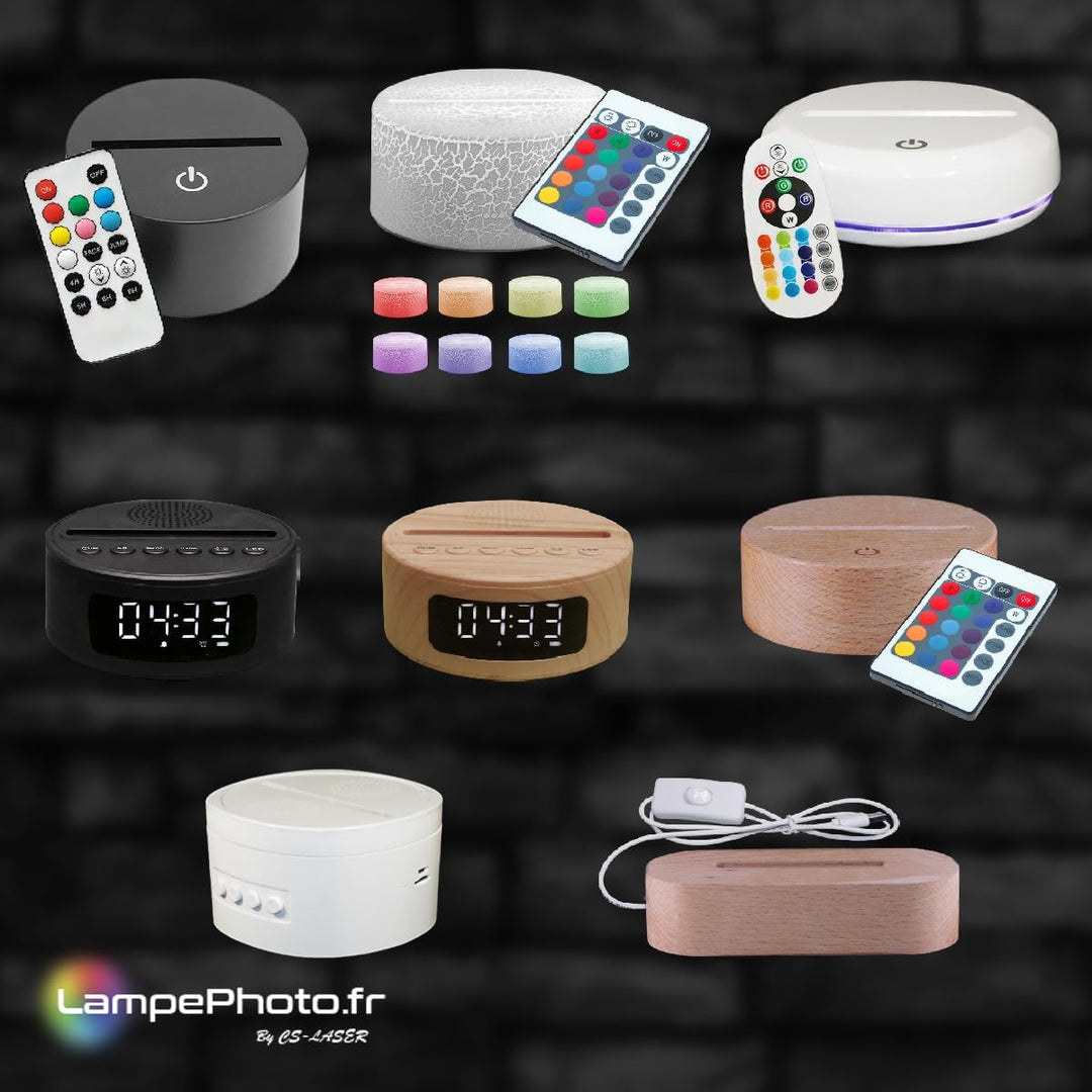 Lampephoto.fr - Personalisierte fotolampe Wecker und Bluetooth-Lautsprecher mit foto und text. Gebur