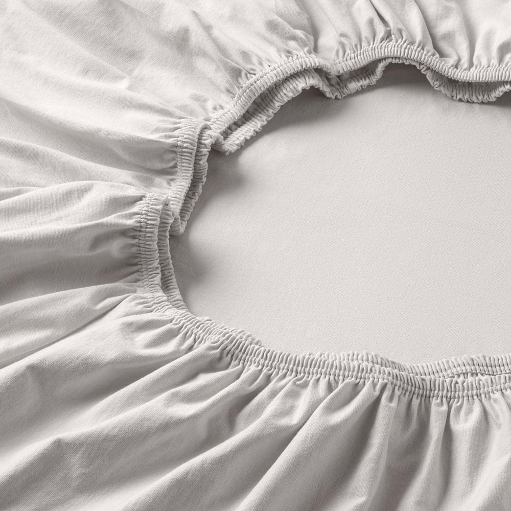 ESTELLA Spannbetttuch Feinjersey | Elfenbein | 120x200 cm | passend für Matratzen 120 cm (Breite) x