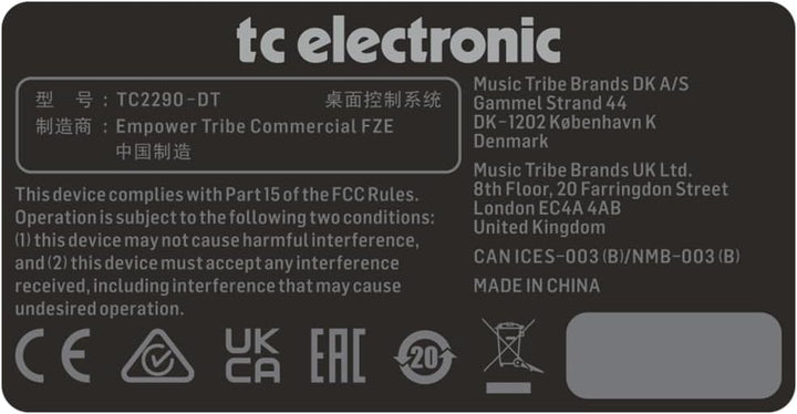 TC Electronic TC2290-DT, TC2290-DT