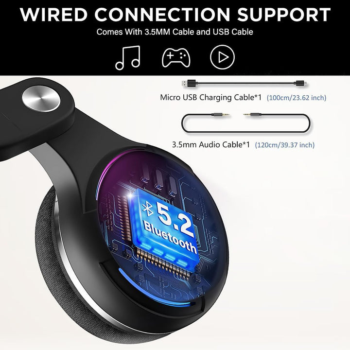 Wantek Bluetooth Kopfhörer,Hybrid Active Geräuschisolierung,Individuelle Modi,3D Audio Sound,48h Akk