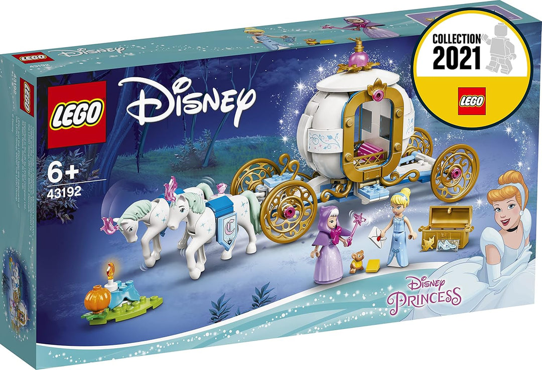 LEGO 43192 Disney Princess Cinderellas königliche Kutsche Single, Single
