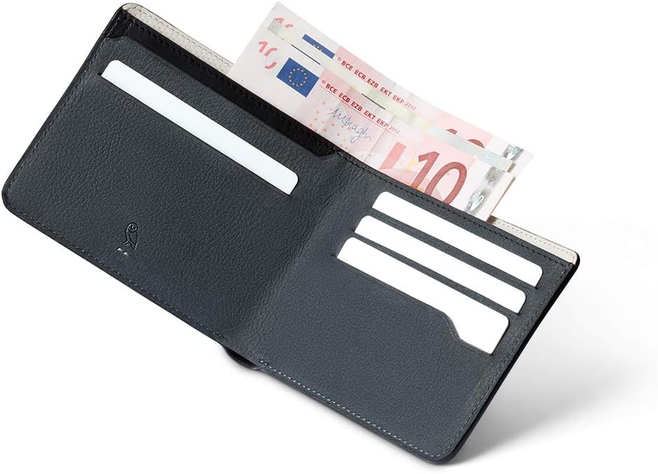 Bellroy Hide & Seek Premium Edition - Black (Schlanke Leder Brieftasche) Schwarz, Schwarz
