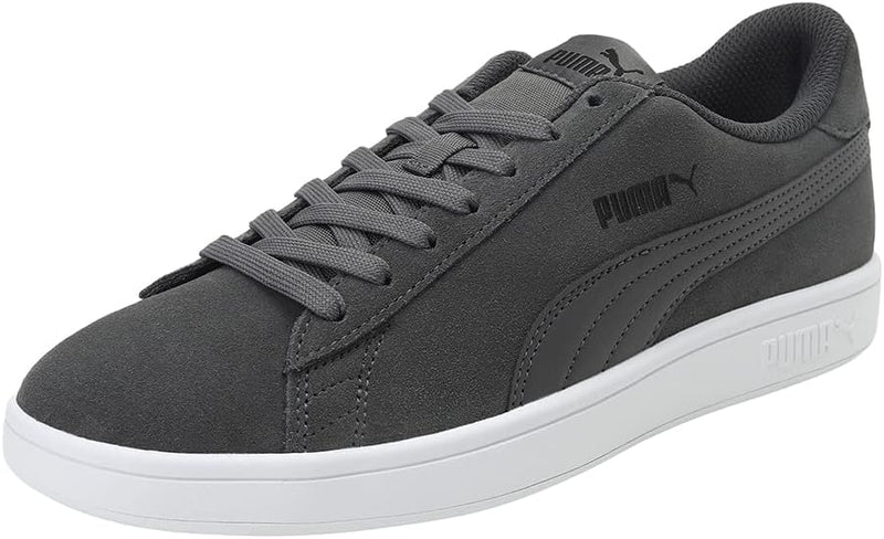 PUMA Unisex SMASH V2 Low-Top Trainers, CASTLEROCK-PUMA BLACK-PUMA WHITE, 39 EU