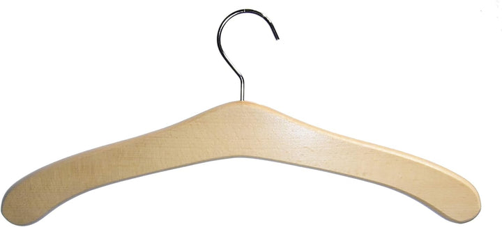 Kleiderbügel aus Holz 5 St. Garderobenbügel aus Buchenholz, Made in Austria (Natur lackiert), Natur