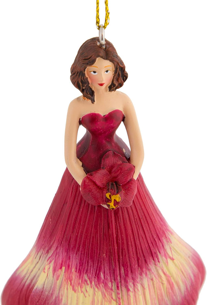 Blumenmädchen Amaryllis Dekofigur Blumen Garten Figur für Innen zum Hängen Flower Fairy Figur, Amary